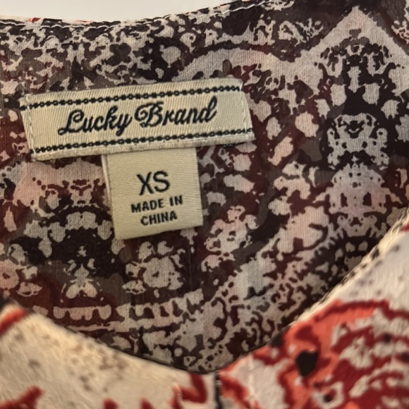 🐾 4 for $20 Lucky Brand flowy 100% silk  tank top - Picture 3 of 6